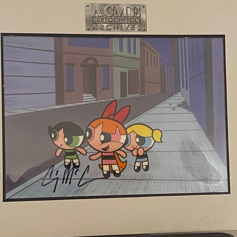 Powerpuff Girls Original Production Animation Cell-Signed by Craig McCracken